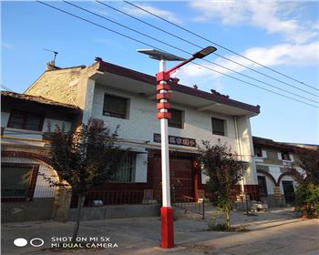 陜西咸陽禮泉烽火鎮烽火村新農村太陽能路燈項目